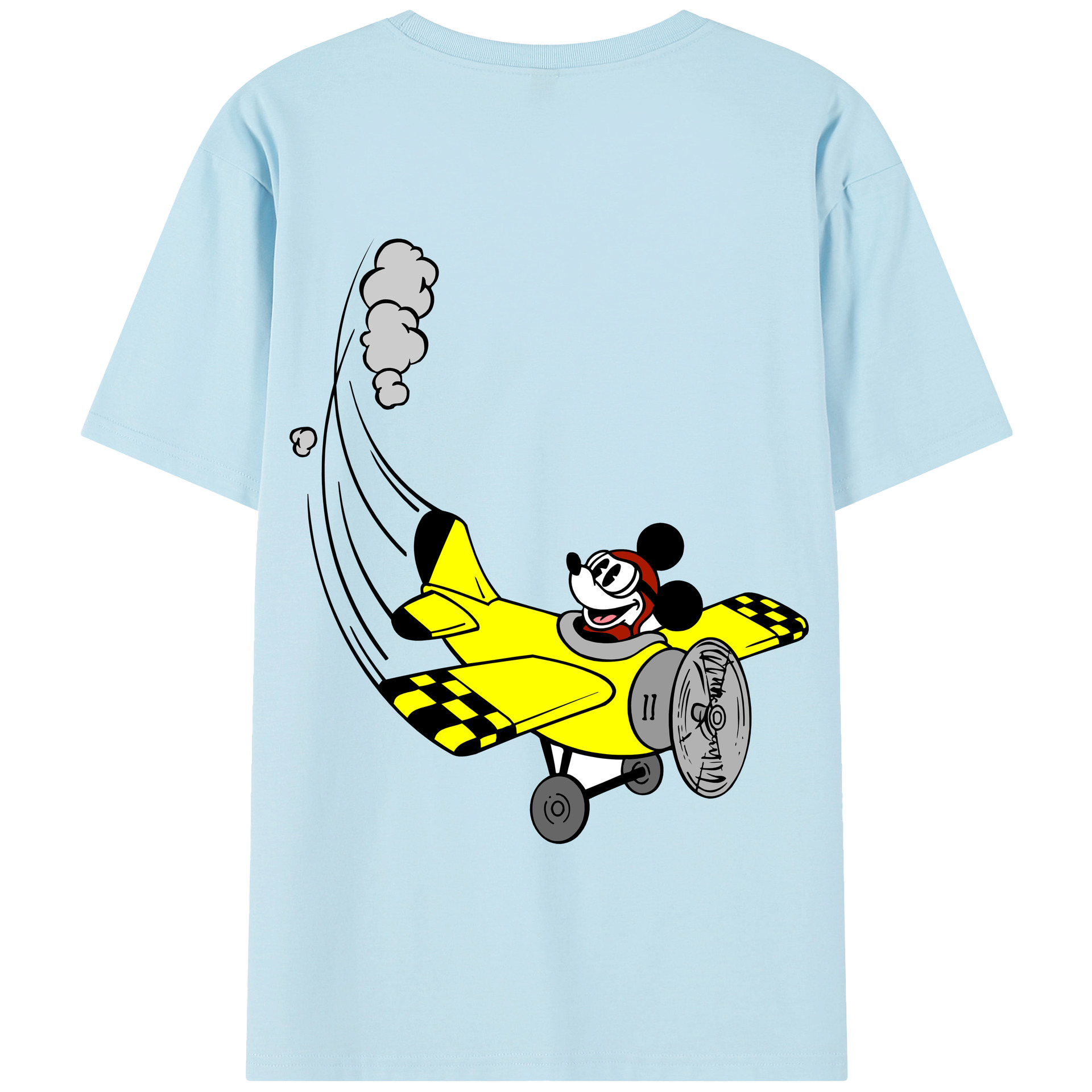（画像用） ミッキーマウス Mickey Mouse 綿100％半袖Tシャツ（背面プリント）